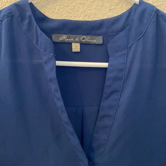 Navy Blue Blouse - Picture 2 of 6